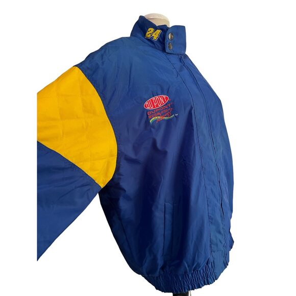 Vintage Nascar Jeff Gordon #24 Jacket Sz XL Mens by Nutmeg Blue & Yellow Racing - Picture 9 of 15